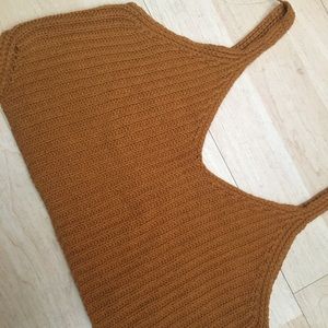 A knit cropped top